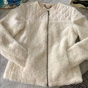 Prana cream Sherpa cozy Coat